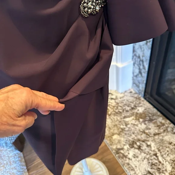 Alex Evenings Plum colored dress - knee length - Picture 5 of 5
